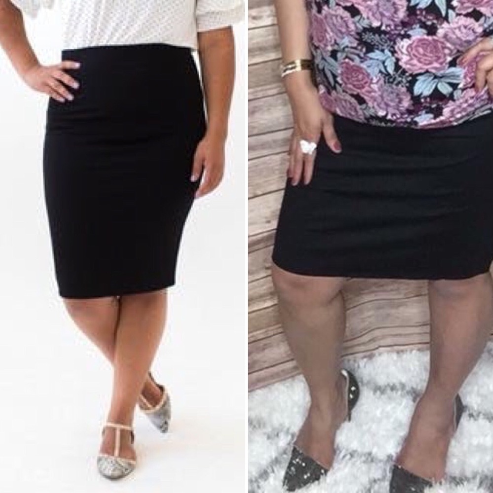 AGNES & DORA Pencil Skirt Black